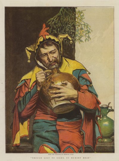 視力を失ったが、記憶へ親愛なる（chromolitho） 作： John Seymour Lucas